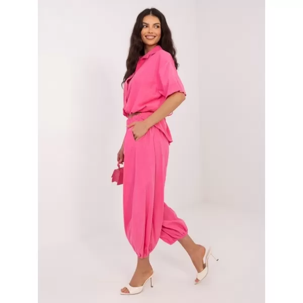  Dámské kalhoty ITALY MODA IT-SP-FL10309-1.91 DARK PINK 