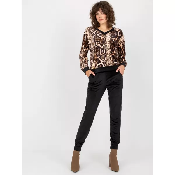  Dámský set RUE PARIS RP-KMPL-8190-4.18P BLACK AND BEIGE 