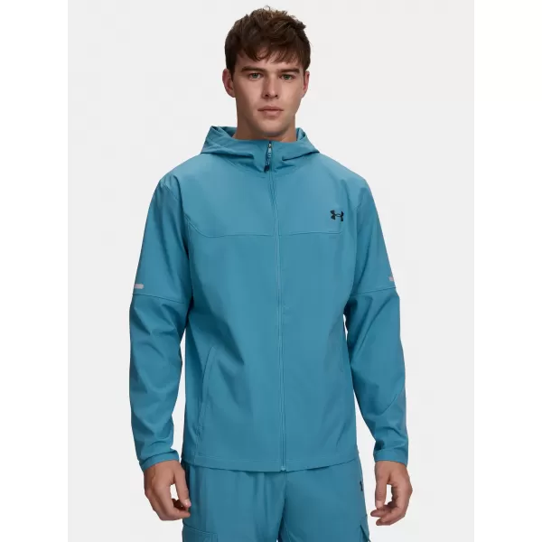  Pánská bunda UNDER ARMOUR UA TECH UTILITY WOVEN JCKT 6004967-466 MODRÁ 