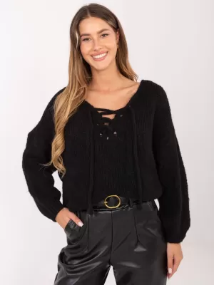Dámský svetr ITALY MODA MI-SW-0919.18 NOIRE