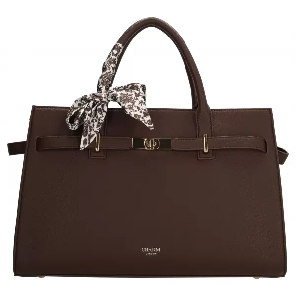  Shopper taška Charm London The Hamptons W01592 Dark brown DARK BROWN 