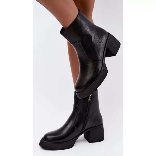  Dámské kotníkové boty D&A CR62-3369 BLACK 