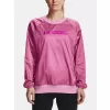 Dámská mikina UNDER ARMOUR RECOVER STORM WOVEN SHINE CREW 1364012-680 RŮŽOVÁ