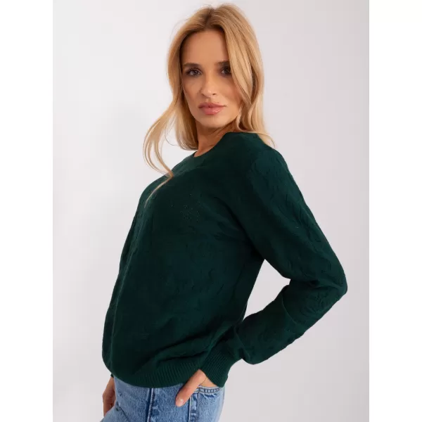  Dámský svetr WOOL FASHION ITALIA AT-SW-2231A.00P DARK GREEN 