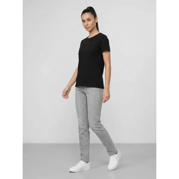  Dámské triko 4F 4FWAW25TTSHF2350 DEEP BLACK 