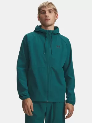 Pánská bunda UNDER ARMOUR VIBE WOVEN JACKET 6003001-338 ZELENÁ