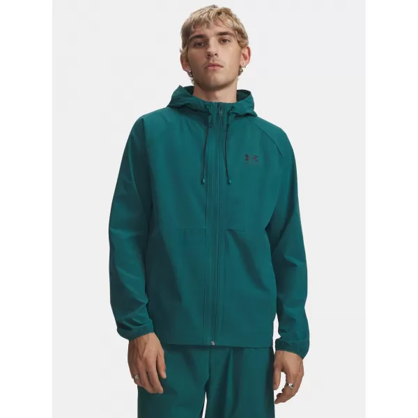  Pánská bunda UNDER ARMOUR VIBE WOVEN JACKET 6003001-338 ZELENÁ 