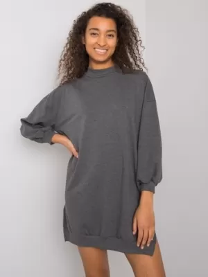 Dámské šaty RUE PARIS RV-SK-7207.03 DARK GREY