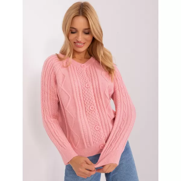 Dámský svetr WOOL FASHION ITALIA AT-SW-2346-2.99P BRIGHT PINK 