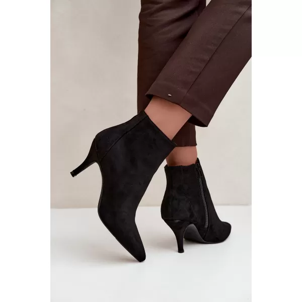  Dámské kotníkové boty BOTO 2905A-1 BLACK MATT 