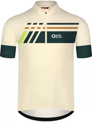 Pánský cyklo dres NORDBLANC STEER NBSMF8080 BÉŽOVÁ