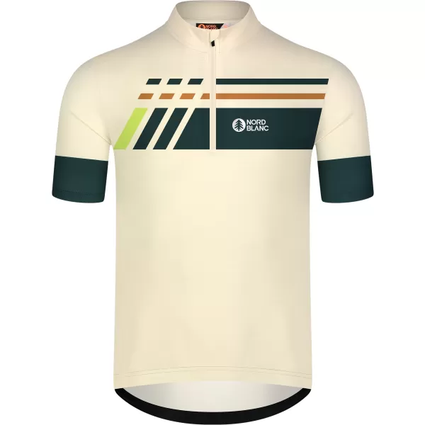  Pánský cyklo dres NORDBLANC STEER NBSMF8080 BÉŽOVÁ 