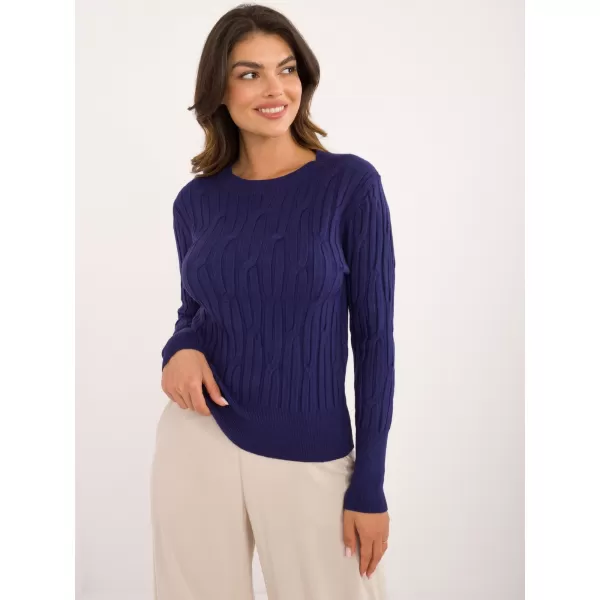  Dámský svetr WOOL FASHION ITALIA AT-SW-2338-2.00 NAVY 