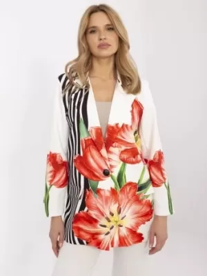 Dámské sako ITALY MODA DHJ-MA-18525-32.00 ECRU