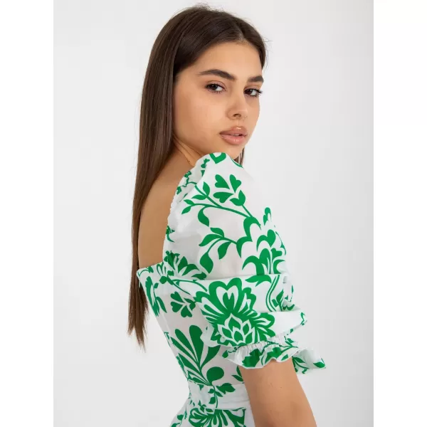  Dámské šaty LAKERTA LK-SK-508944.45P WHITE-GREEN 