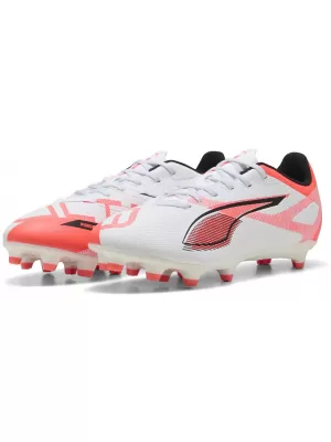 Kopačky PUMA ULTRA 5 PLAY FG/AG 108169-01 WHITE/BLACK/GLOWING RED