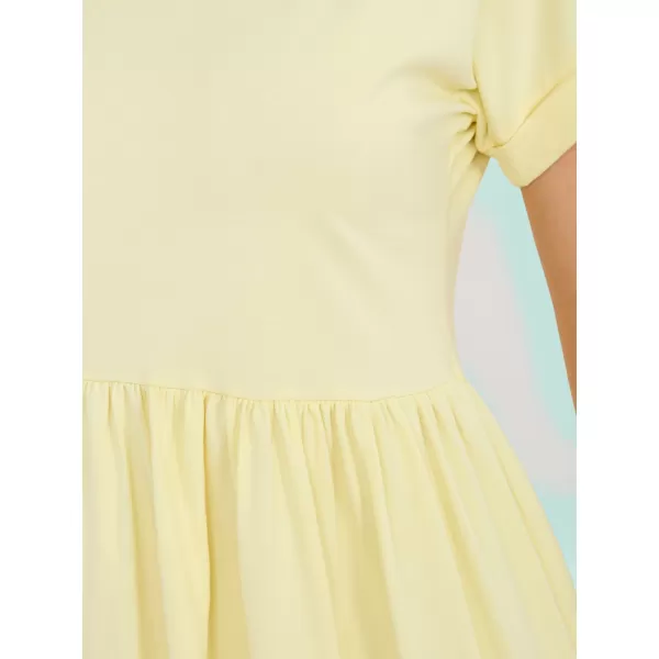  Dámské šaty RUE PARIS RV-SK-5672.03P BRIGHT YELLOW 