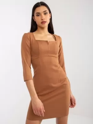 Dámské šaty LAKERTA LK-SK-509075.15P CAMEL