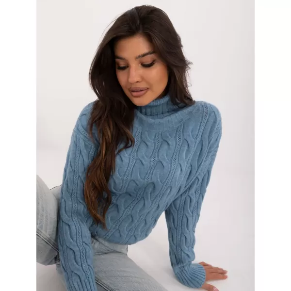  Dámský svetr WOOL FASHION ITALIA AT-SW-23445.00 BLUE 