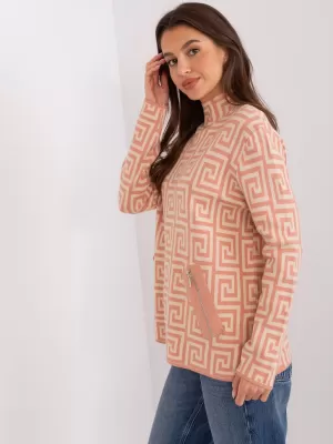 Dámský svetr WOOL FASHION ITALIA AT-SW-2341.00P PEACH