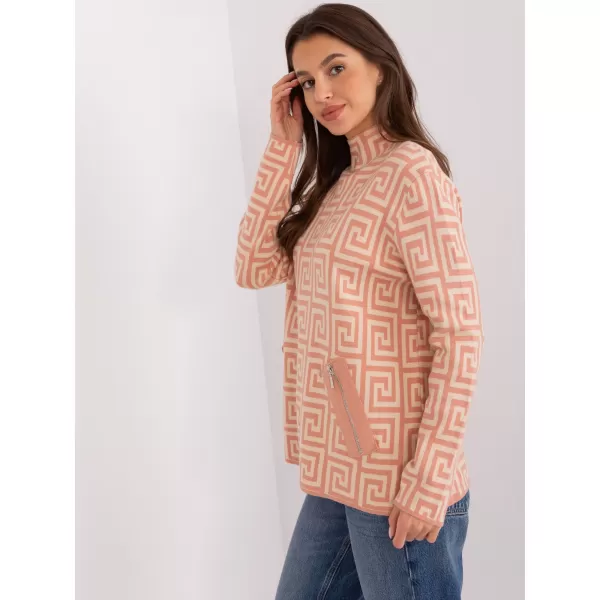  Dámský svetr WOOL FASHION ITALIA AT-SW-2341.00P PEACH 