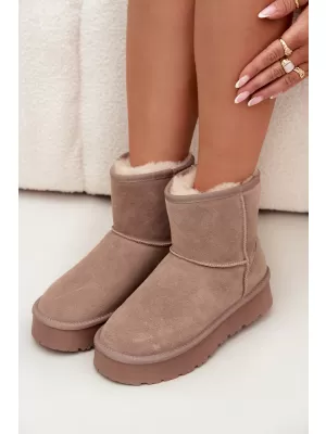 Dámské sněhule BOTO W5825 BEIGE