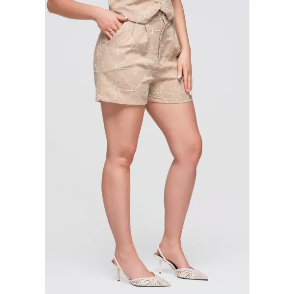  Dámské kraťasy OMBRE OW-ST-E0019 TAUPE 