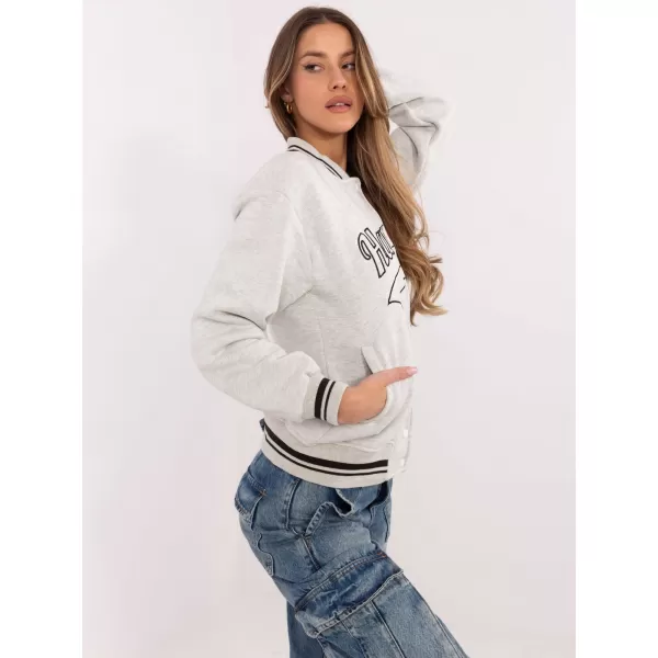  Dámská mikina MY RED LIPS EM-BL-895.13X LIGHT GREY 
