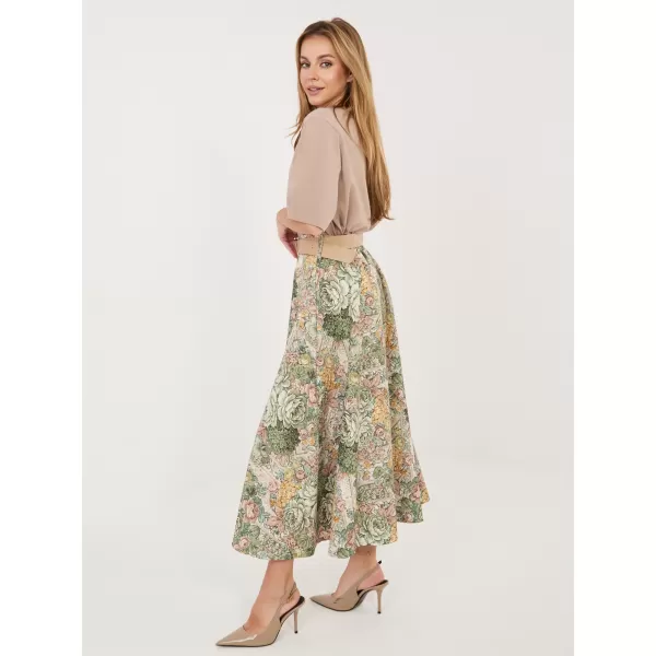  Dámská sukně ITALY MODA IT-SD-FL9850-2.17 GREEN 