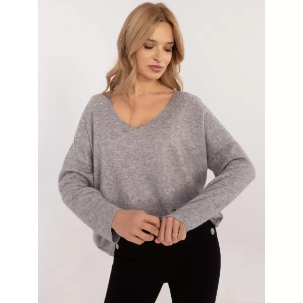  Dámský svetr ITALY MODA DHJ-SW-17690.21 GRAY 
