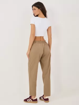 Dámské kalhoty RUE PARIS RV-SP-A1311.60 DARK BEIGE