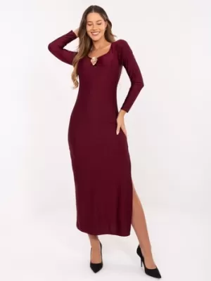 Dámské šaty ITALY MODA IT-SK-21619.97 BURGUNDY