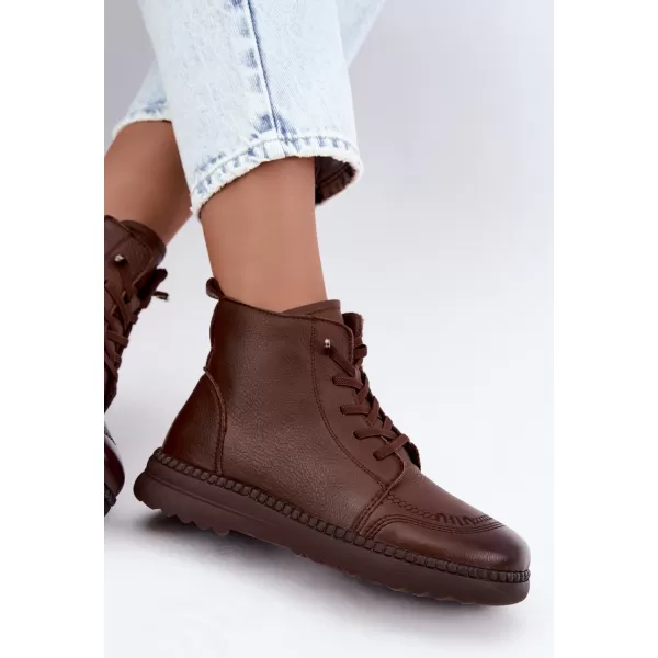  Dámské kotníkové boty VINCEZA 107249 BROWN 