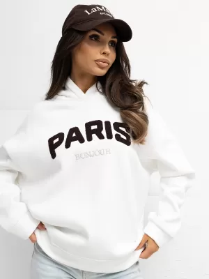 Dámská mikina RUE PARIS RV-BL-A1041.59 ECRU
