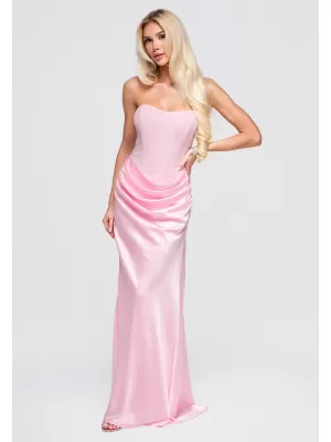 Dámské šaty LARICA LA-OM-DLR392 PINK