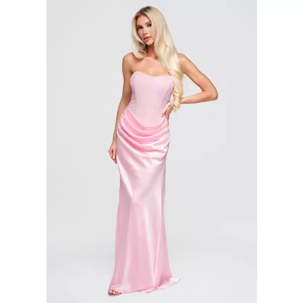  Dámské šaty LARICA LA-OM-DLR392 PINK 