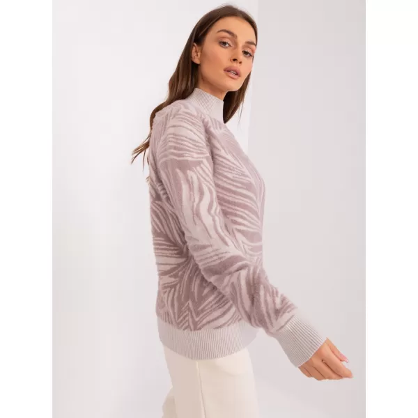  Dámský svetr WOOL FASHION ITALIA AT-SW-2357.96 BRIGHT PURPLE 