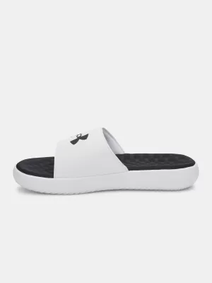 Pánské pantofle UNDER ARMOUR IGNITE PRO 8 FIX 6010383-100 BÍLÁ