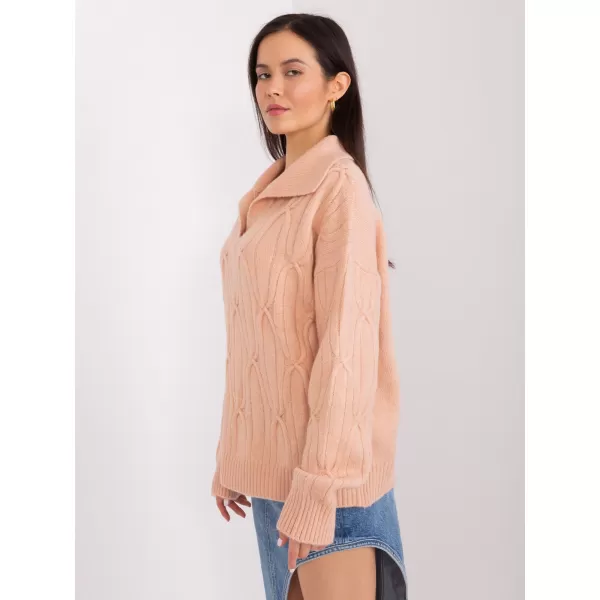  Dámský svetr WOOL FASHION ITALIA AT-SW-2349-2.96 PEACH 