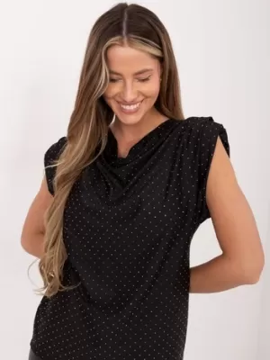 Dámská halenka ITALY MODA MI-BZ-61479.35 NOIRE