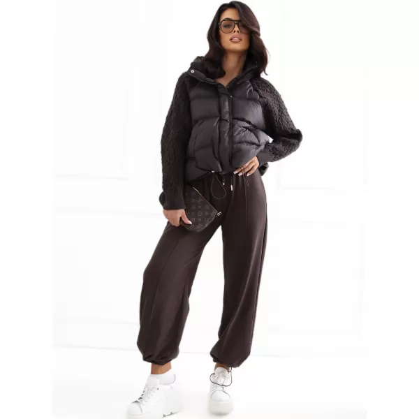  Dámská bunda FACTORY PRICE MBM-KR-0508.00P DARK BROWN 
