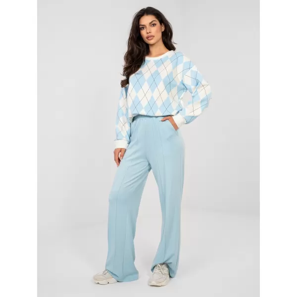 Dámské tepláky RUE PARIS RV-DR-A1062.08 LIGHT BLUE 