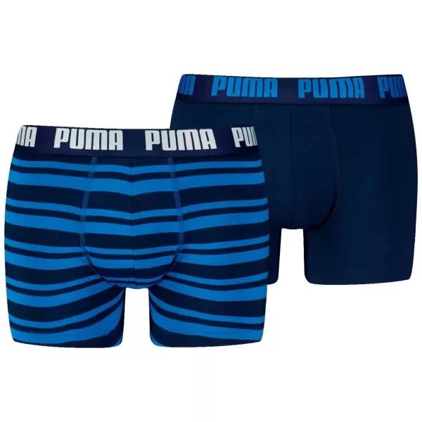  Pánské boxerky PUMA MEN EVERYDAY HERITAGE STRIPE BOXER 93832601 BLUE 