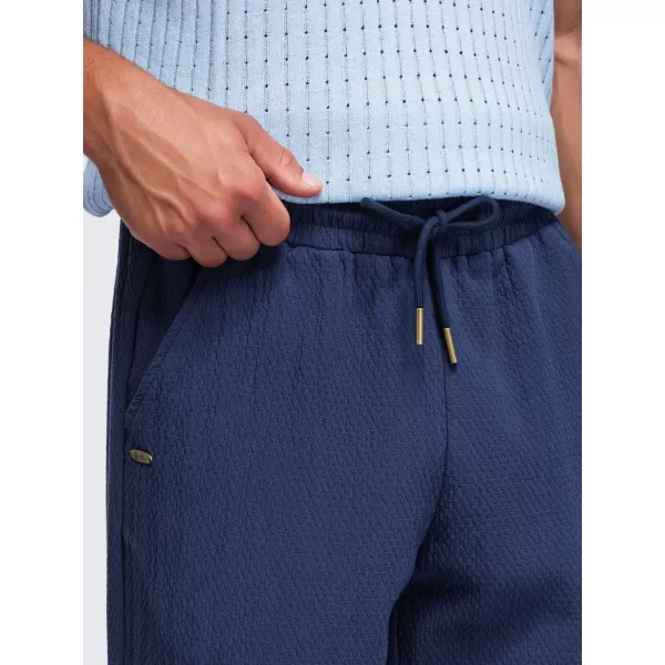  Pánské kalhoty OMBRE OM-PACP-0310 NAVY BLUE 