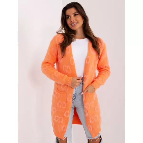  Dámský kardigan WOOL FASHION ITALIA AT-SW-234502.38X ORANGE 