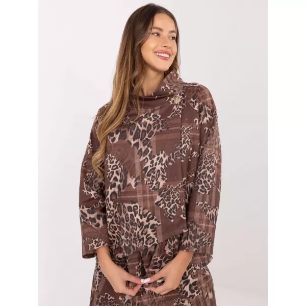  Dámská mikina ITALY MODA IT-BL-21613-5.12 DARK BEIGE 