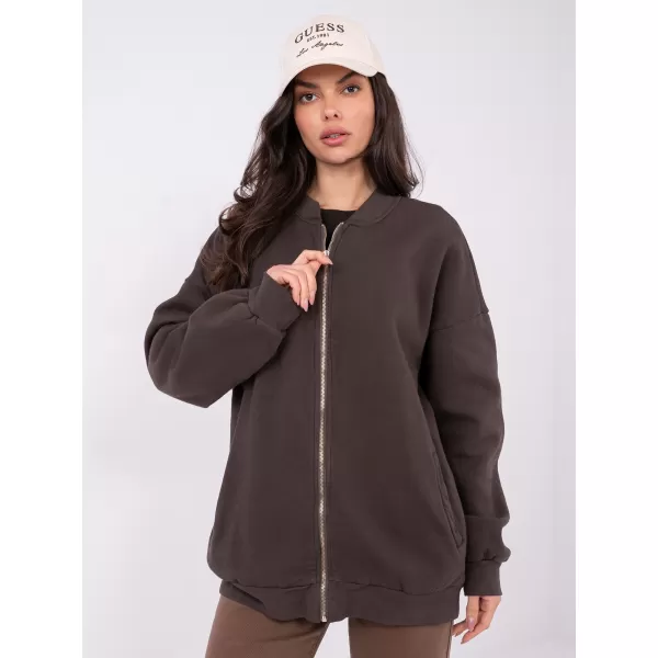  Dámská mikina FACTORY PRICE WT-BL-A1454.84 DARK BROWN 