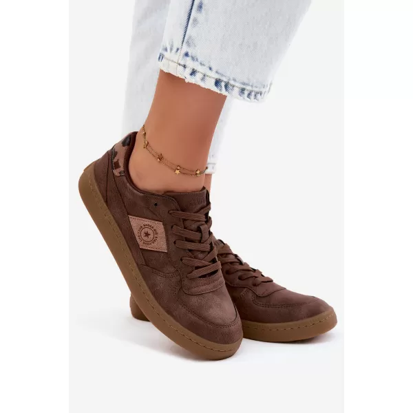  Dámské tenisky BIG STAR SHOES UU274017 BROWN/BEIGE 