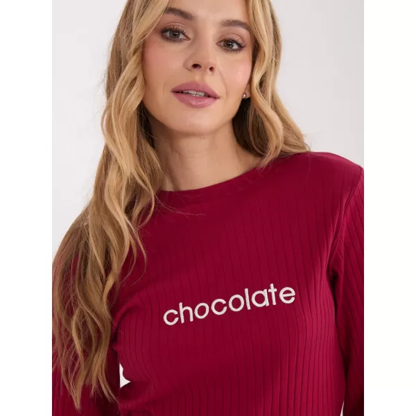  Dámská halenka RUE PARIS RV-BZ-A1051.96 BURGUNDY 