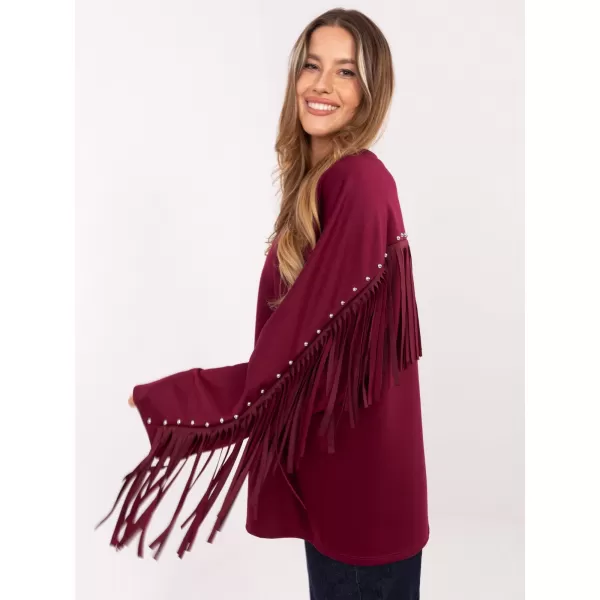 Dámská halenka FACTORY PRICE IT-BZ-21695.10 BURGUNDY 